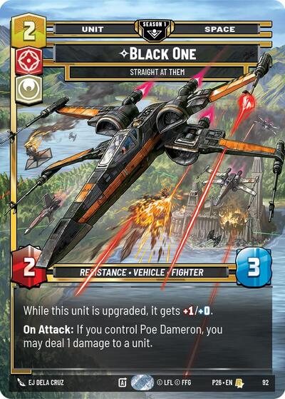 Black One - Straight At Them (92) - Foil