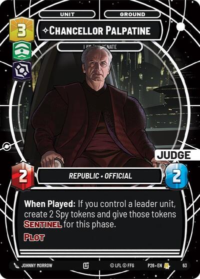 Chancellor Palpatine - I Am the Senate - Foil