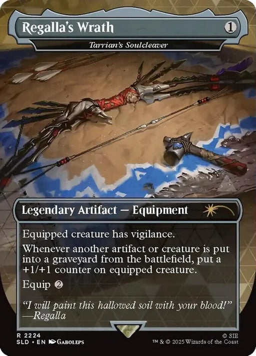 Regalla's Wrath - Tarrian's Soulcleaver - Borderless - Full Art - Inverted - Legendary (Foil)