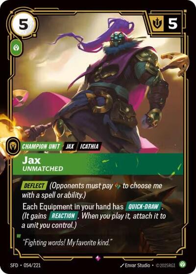 Jax - Unmatched - Foil