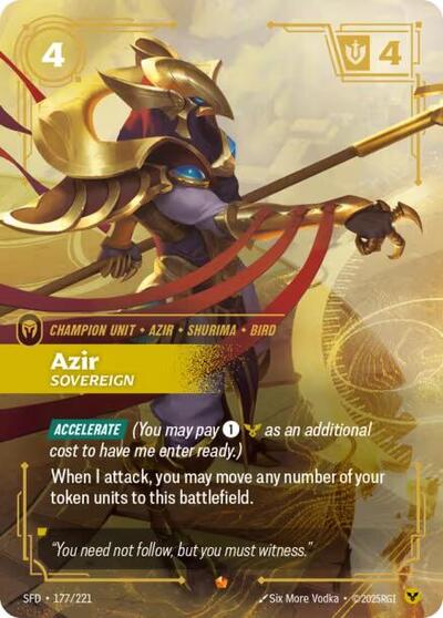 Azir - Sovereign - Foil