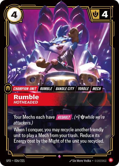 Rumble - Hotheaded - Foil