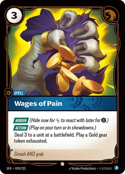 Wages of Pain - Foil