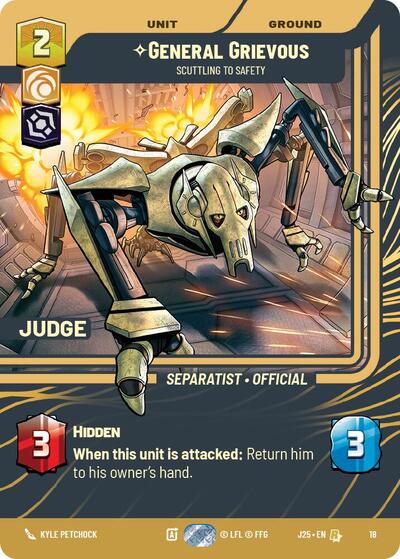 General Grievous - Scuttling to Safety  - Foil