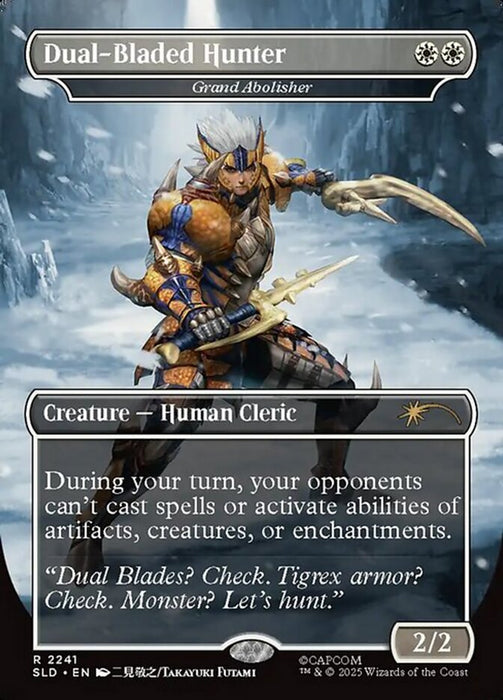 Dual-Bladed Hunter - Grand Abolisher - Borderless - Full Art - Inverted (Foil)