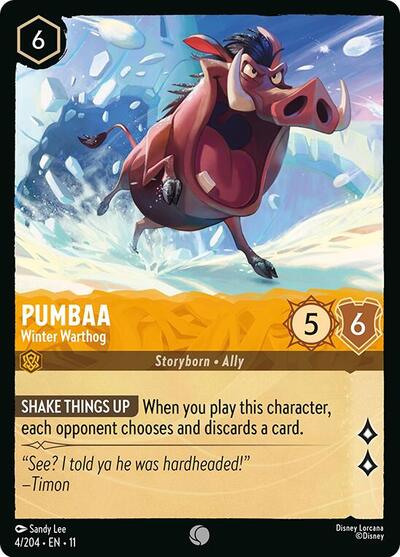 Pumbaa - Winter Warthog - Foil