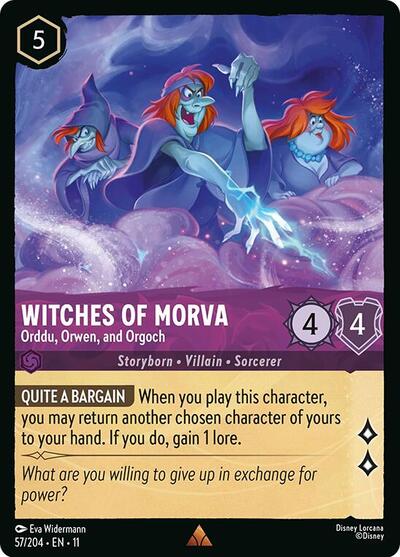 Witches of Morva - Orddu, Orwen, and Orgoch - Foil