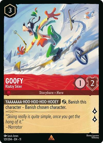Goofy - Klutzy Skier - Foil