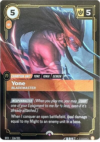 Yone - Blademaster - Foil