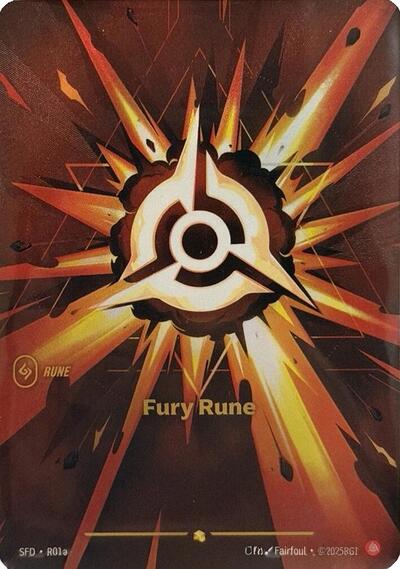 Fury Rune (R01a) - Foil