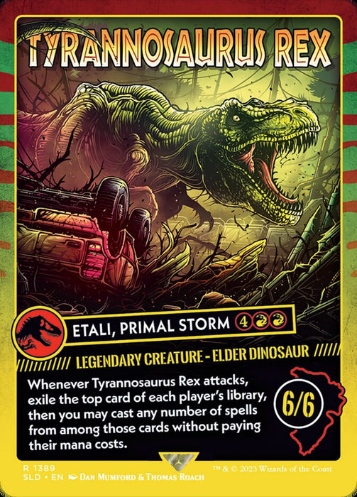 Tyrannosaurus Rex - Etali, Primal Storm - Borderless - Full Art - Legendary