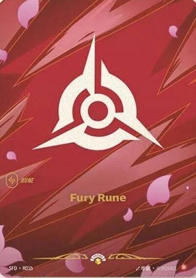 Fury Rune (R01b) - Foil