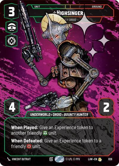 Highsinger - Deadly Droid  (Prestige) - Foil