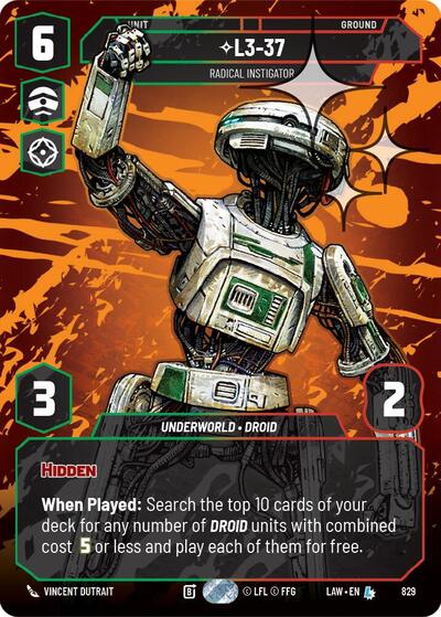 L3-37 - Radical Instigator  (Prestige) - Foil