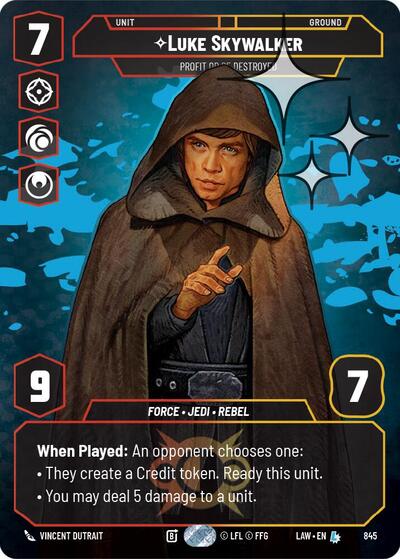 Luke Skywalker - Profit or Be Destroyed (Prestige) - Foil