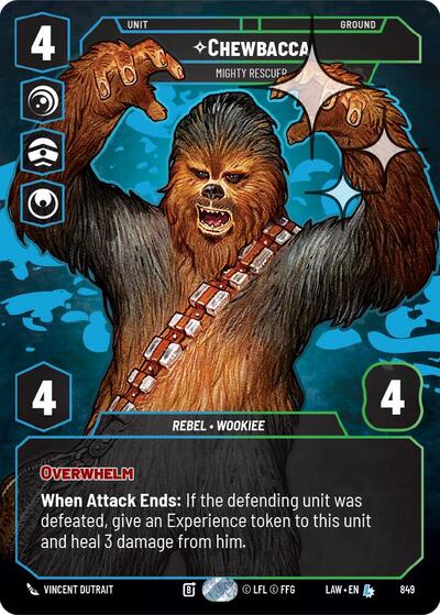 Chewbacca - Mighty Rescuer  (Prestige) - Foil