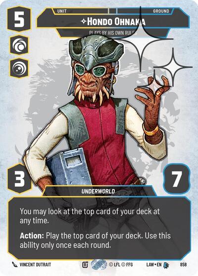 Hondo Ohnaka - Plays By His Own Rules  (Prestige) - Foil