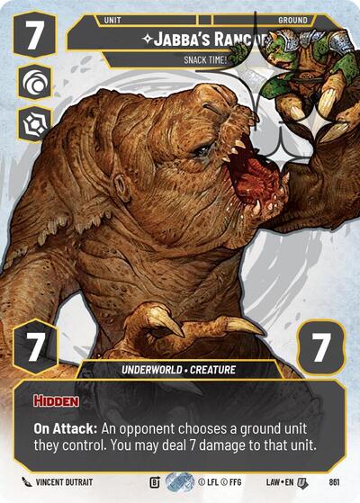 Jabba's Rancor - Snack Time!  (Prestige) - Foil