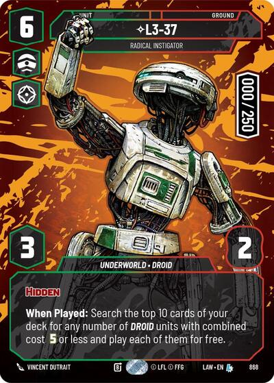 L3-37 - Radical Instigator  (Serialized)