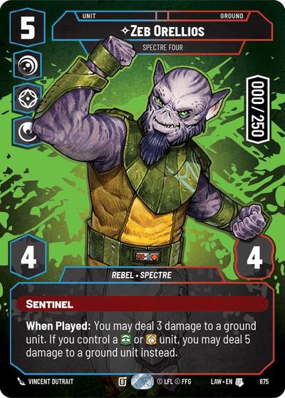 Zeb Orellios - Spectre Four  (Serialized)
