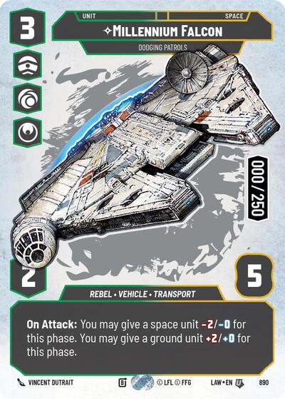 Millennium Falcon - Dodging Patrols  (Serialized)