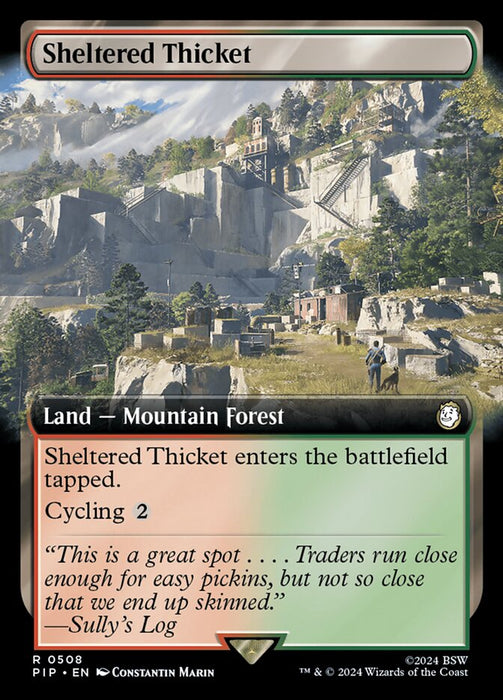 Sheltered Thicket - Extended Art (Foil)