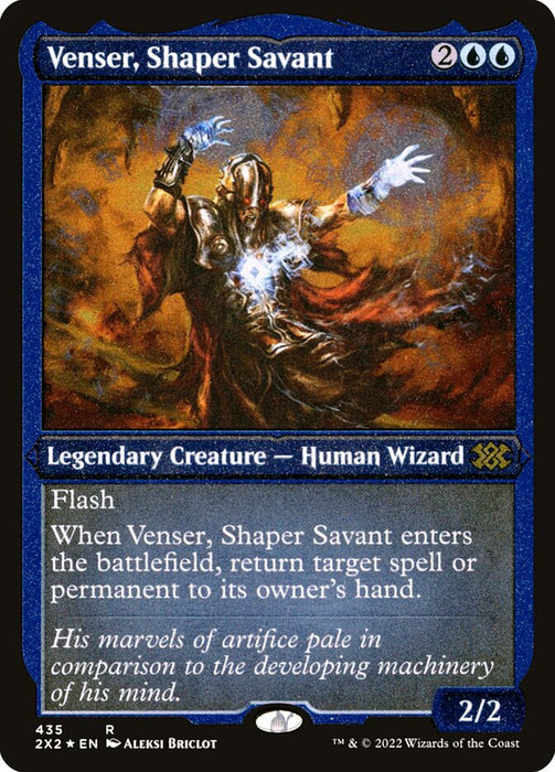 Venser, Shaper Savant - Etched - Inverted - Legendary - Etched (Foil)