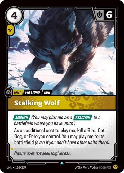 Stalking Wolf - Foil