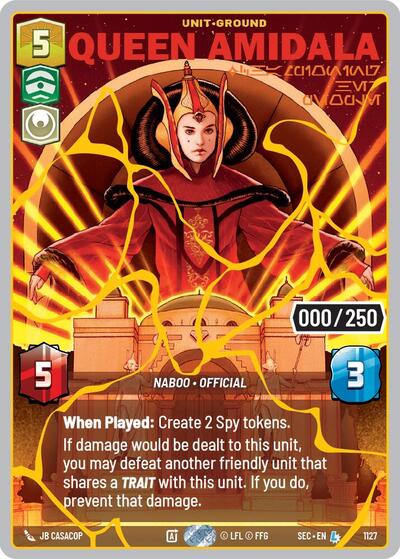 Queen Amidala - Championing Her People  (Gold) (Serialized)
