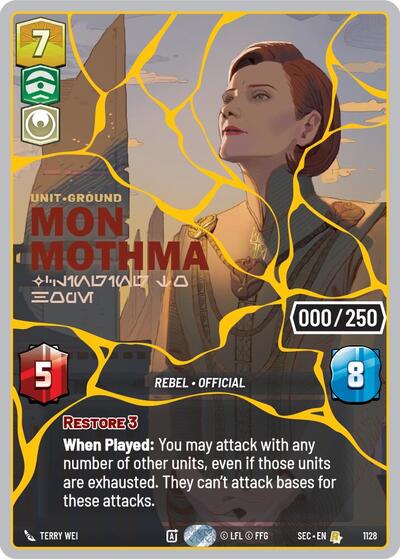 Mon Mothma - Clinging to Hope  (Gold) (Serialized)