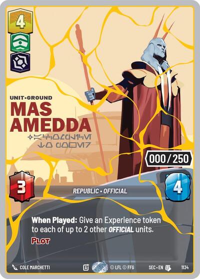 Mas Amedda - Accomplice to Power  (Gold) (Serialized)
