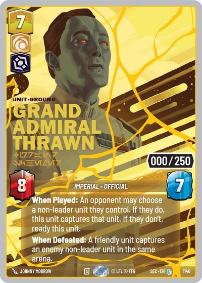 Grand Admiral Thrawn - Grand Schemer  (Gold) (Serialized)