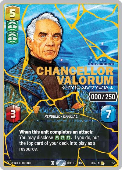 Chancellor Valorum - Civil Servant  (Gold) (Serialized)
