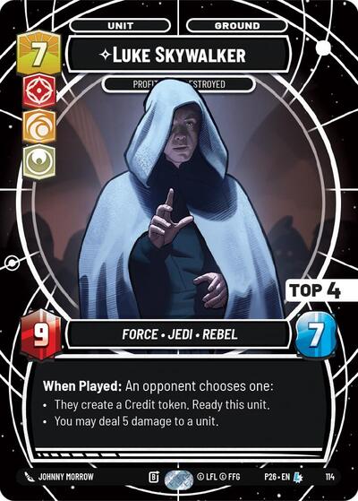 Luke Skywalker - Profit or Be Destroyed (Top 4)
