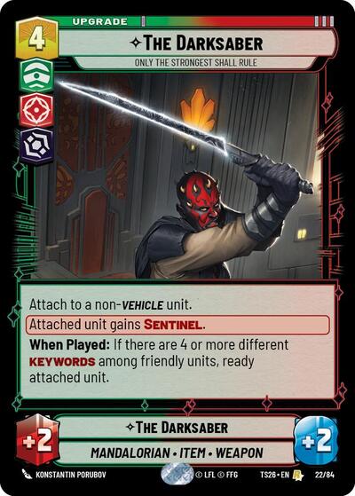 The Darksaber - Only the Strongest Shall Rule