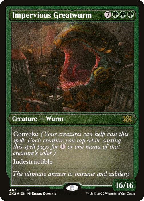 Impervious Greatwurm - Etched - Inverted - Etched (Foil)