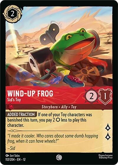Wind-Up Frog - Sid's Toy - Foil