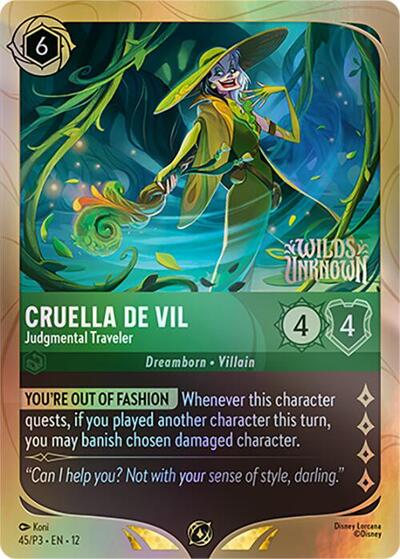 Cruella De Vil - Judgmental Traveler - Foil