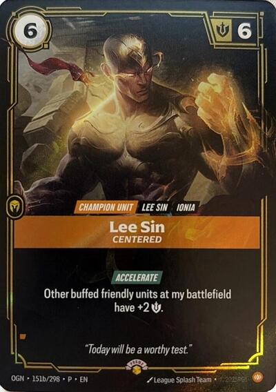 Lee Sin - Centered - Foil