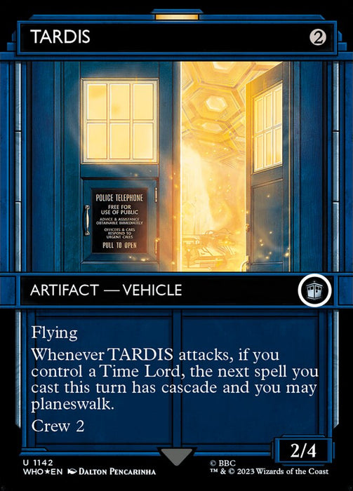 TARDIS - Borderless - Inverted - Showcase - Surge Foil (Foil)