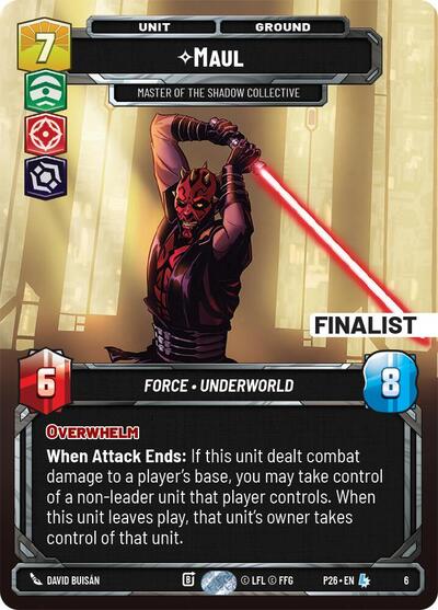Maul - Master of the Shadow Collective (Finalist)