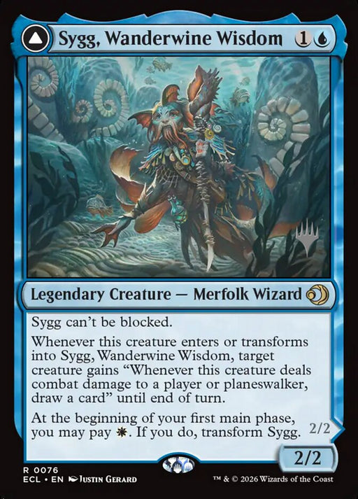 Sygg, Wanderwine Wisdom // Sygg, Wanderbrine Shield - Legendary (Foil)