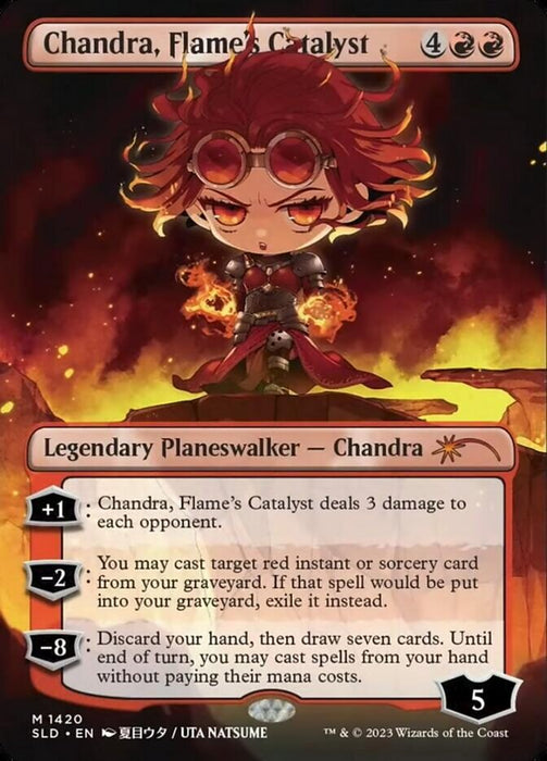 Chandra, Flame's Catalyst - Borderless - Full Art (Foil)