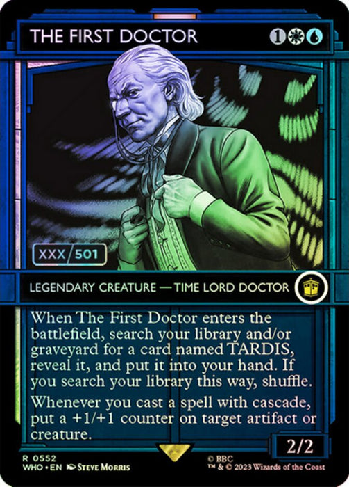 The First Doctor - Borderless - Inverted - Legendary - Showcase (Foil)