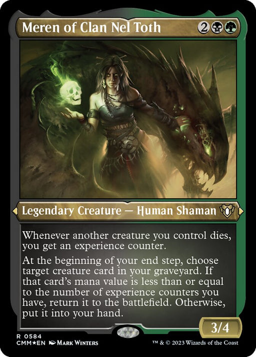 Meren of Clan Nel Toth - Etched - Inverted - Legendary - Etched (Foil)