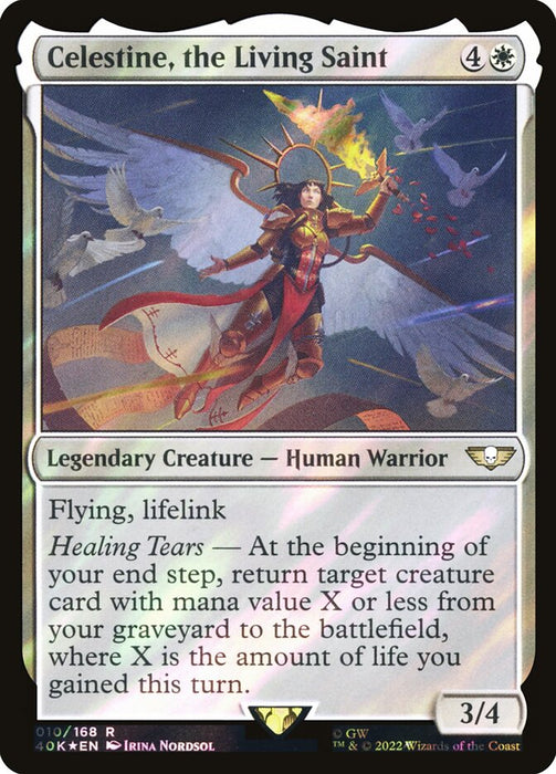 Celestine, the Living Saint - Legendary - Surge Foil (Foil)