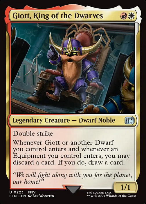 Giott, King of the Dwarves - Legendary (Foil)