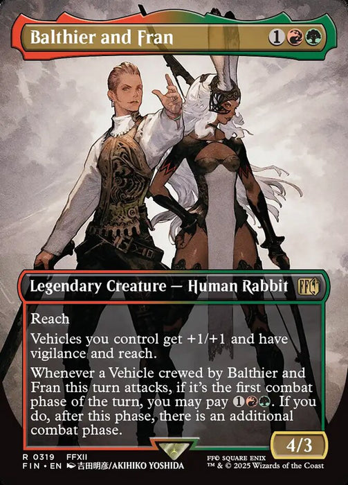 Balthier and Fran - Borderless - Full Art - Inverted - Legendary
