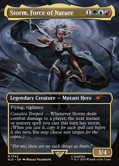 Storm, Force of Nature - Borderless - Full Art - Legendary - Inverted