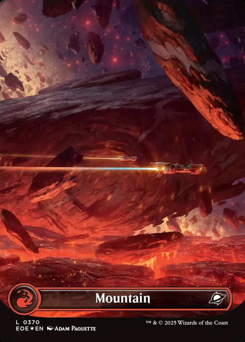 Mountain - Textless - Borderless - Full Art - Inverted (Foil)